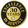 Excellence In Service Pin - 30 years